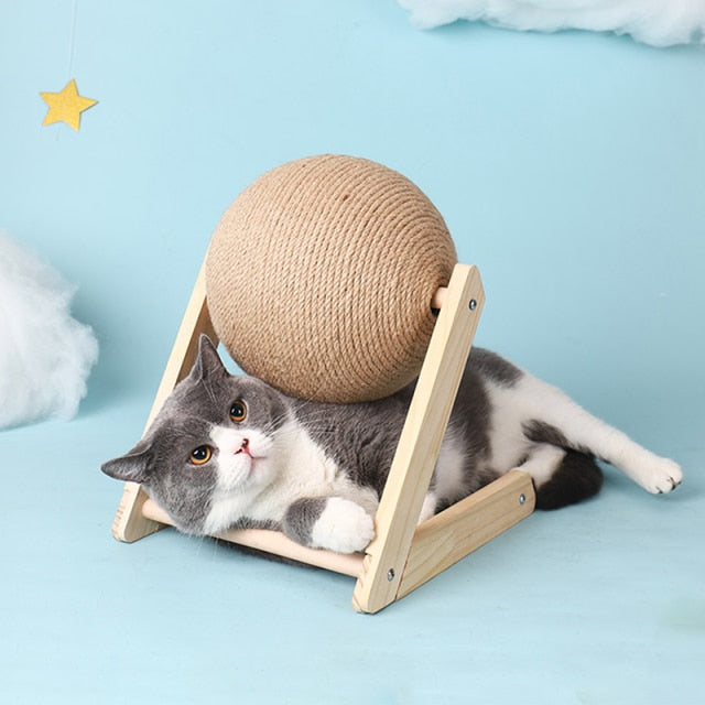 Cat Scratching Ball